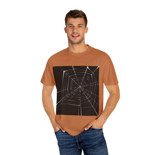 Spooky Spider Web Unisex Garment-Dyed T-Shirt