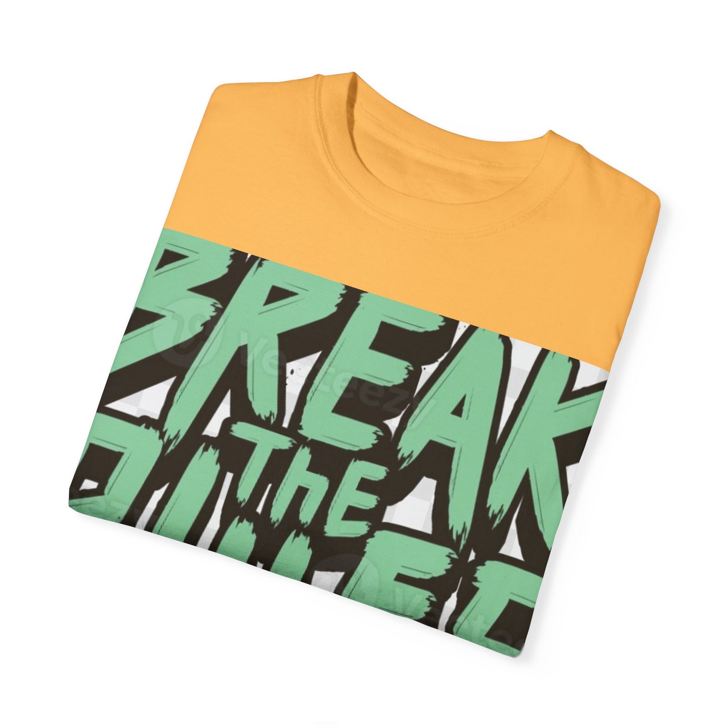 Unisex Garment-Dyed T-shirt - "Break the Rules" Graphic Tee for Creative Spirits