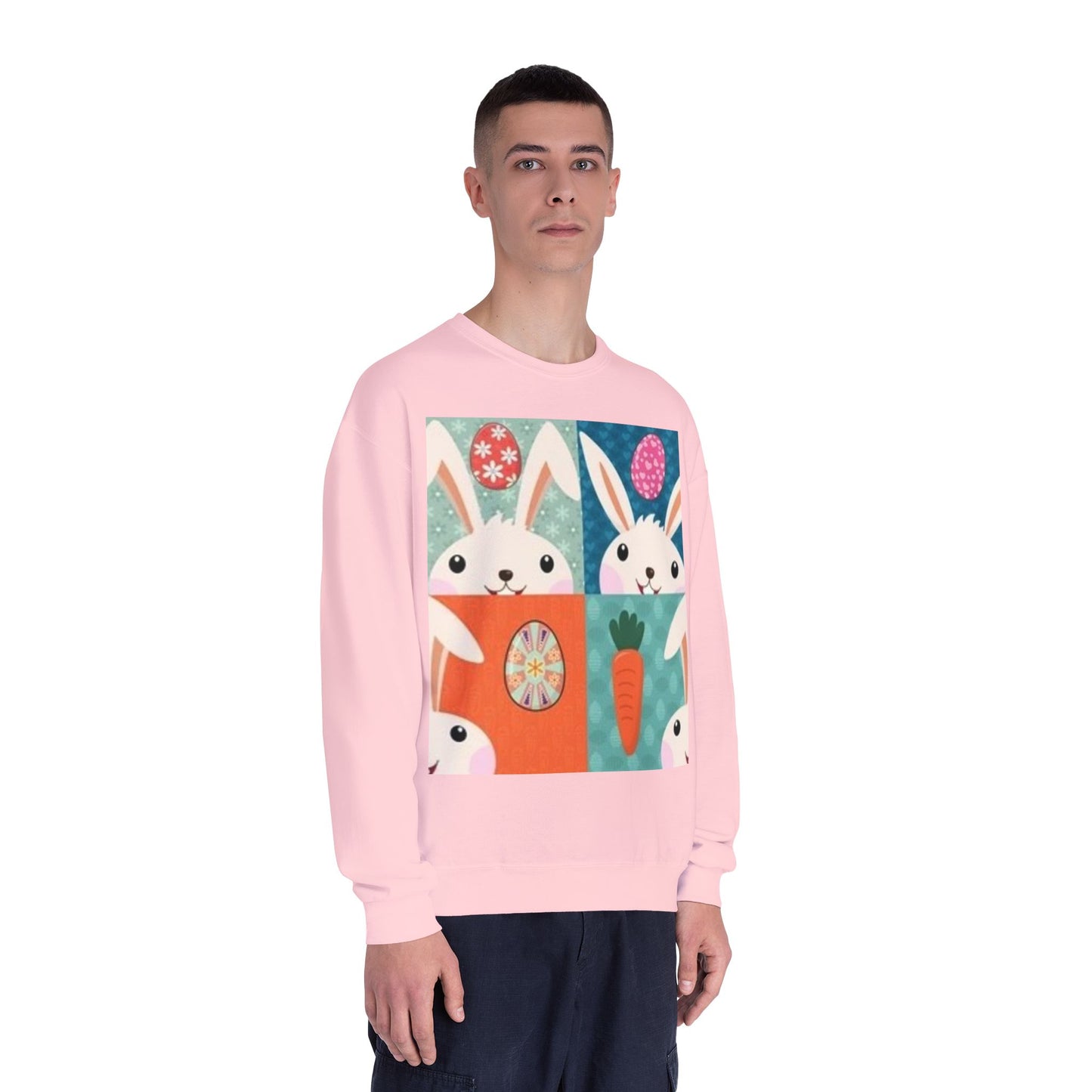 Cute Easter Bunny Sweatshirt - Unisex Crewneck for Spring Celebrations