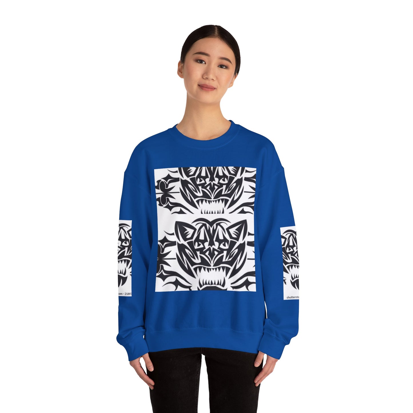 Bold Tiger Graphic Unisex Sweatshirt - Fierce Animal Design