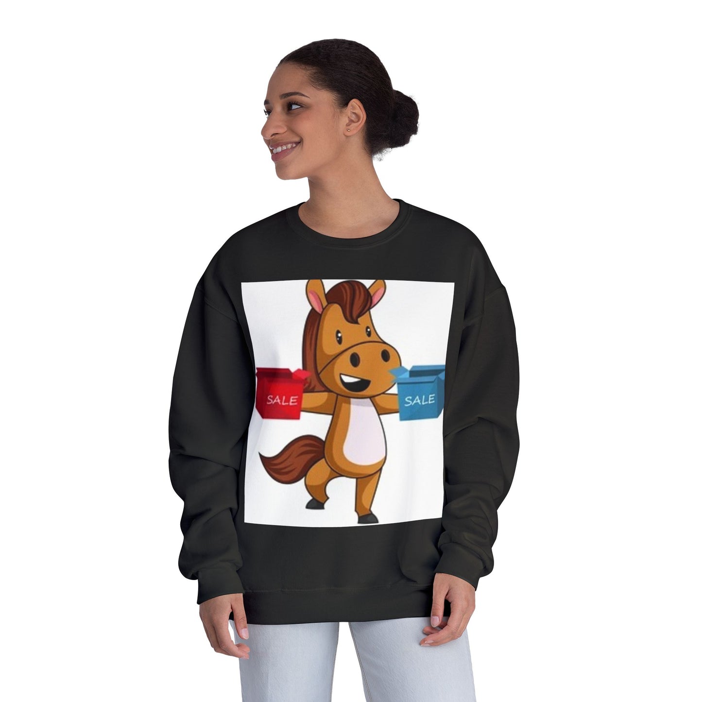 Funny Horse Sale Crewneck Sweatshirt | Unisex NuBlend®