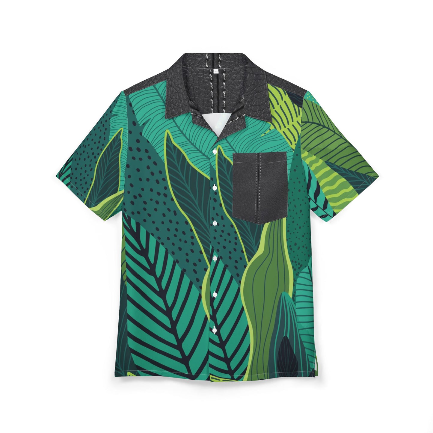 Tropical Vibes Unisex Hawaiian Button-Down Shirt - Perfect for Summer Adventures