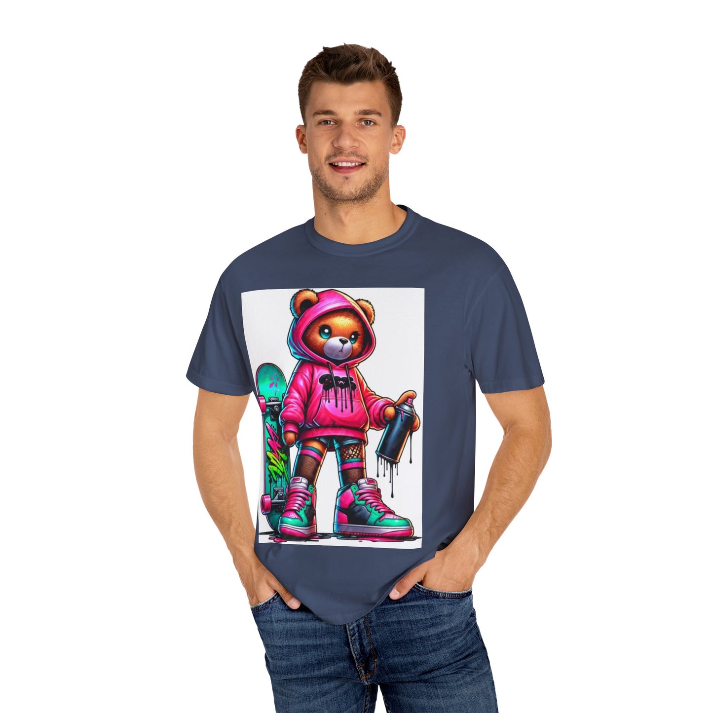 Graffiti Bear Unisex T-Shirt - Cool Streetwear Design for Skateboard Lovers