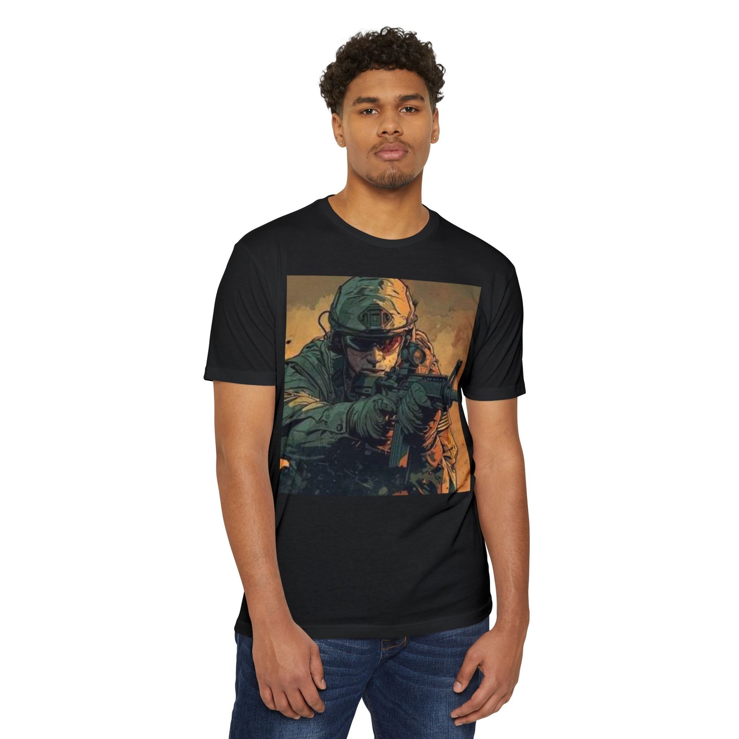 Edgy Skull Graphic T-Shirt - Unisex CVC Jersey