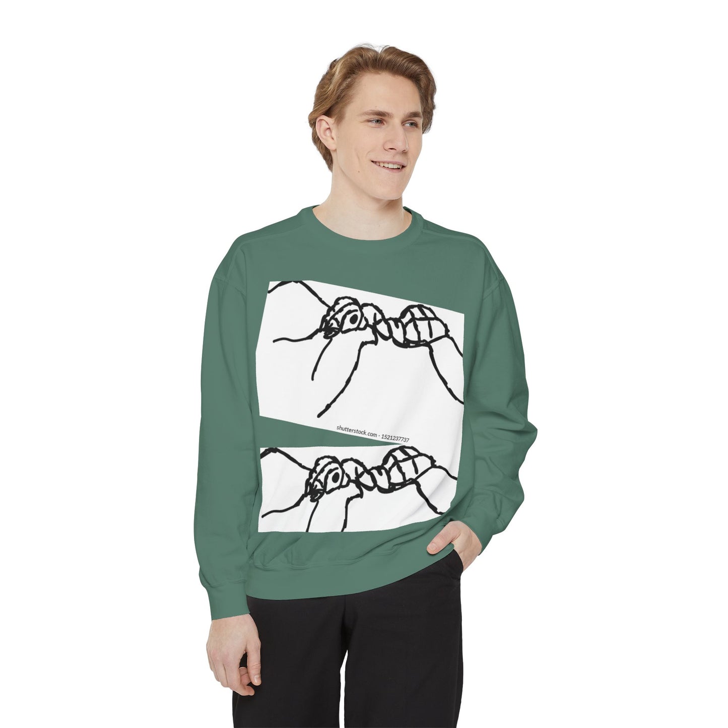 Ant-Inspired Unisex Garment-Dyed Sweatshirt - Unique Nature Lover Gift