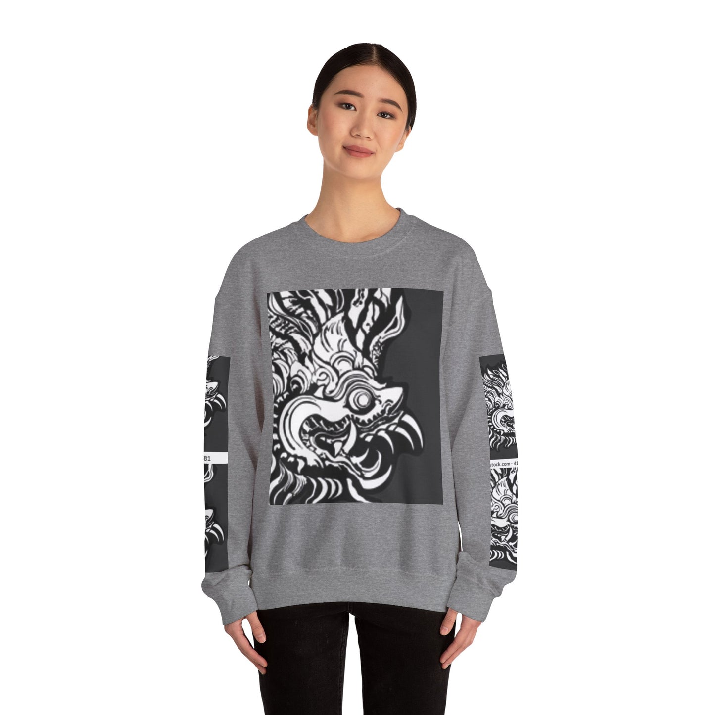 Bold Graphic Crewneck Sweatshirt - Unisex Heavy Blend™ - Perfect for Streetwear and Casual Outings