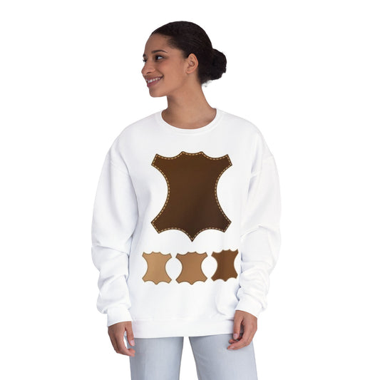 Artisan Leather Pattern Unisex Crewneck Sweatshirt