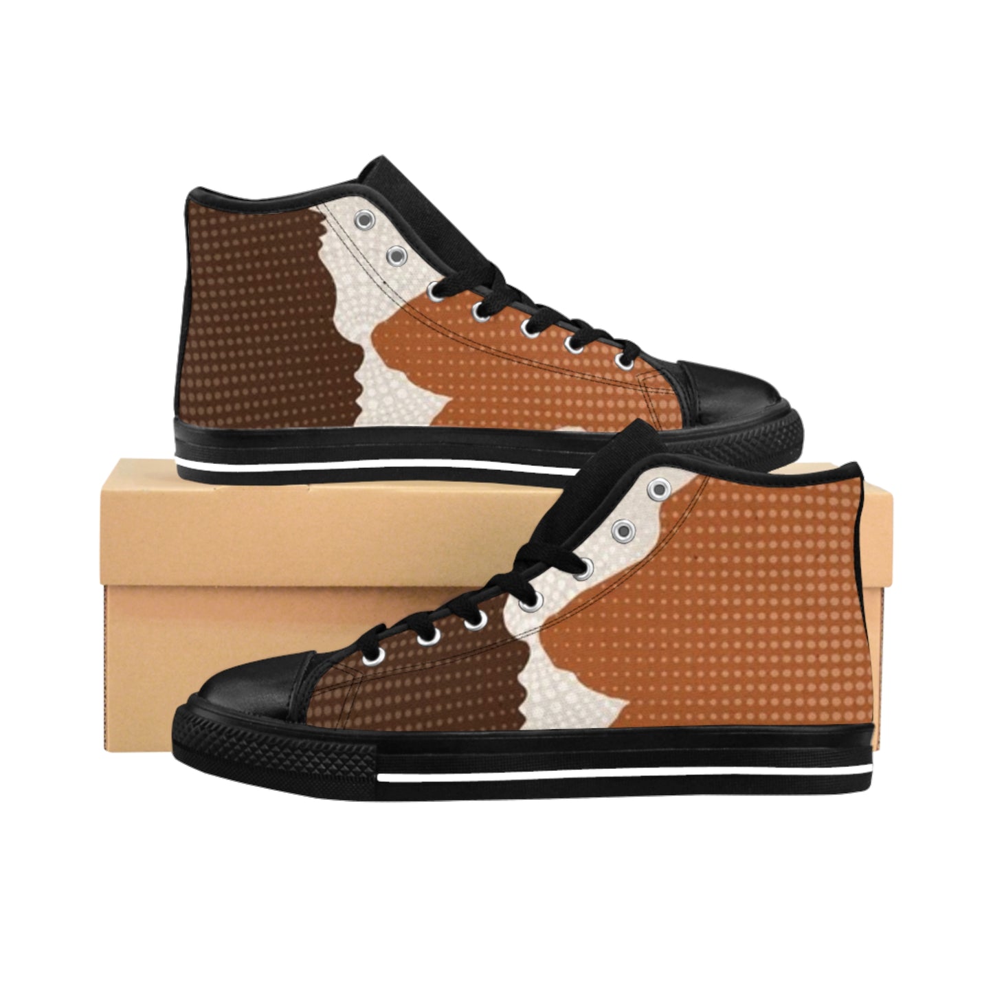 Stylish Men's Classic Sneakers - Trendy High-Top Shoes for Everyday Wear