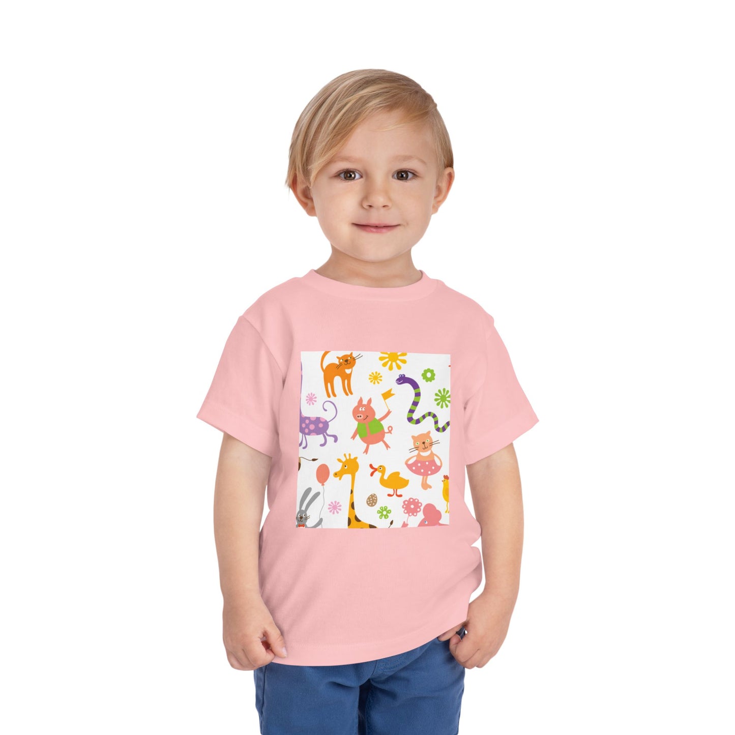 Playful Toddler Tee with Fun Animal Prints