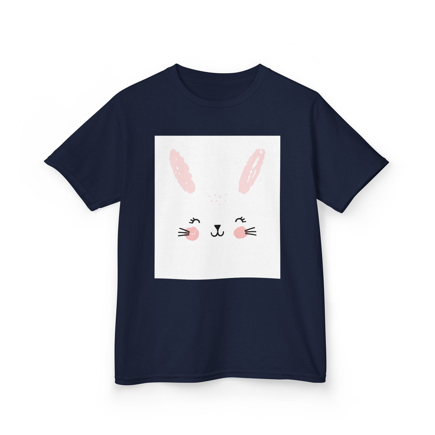 Adorable Bunny Kids Heavy Cotton Tee - Perfect for Easter & Everyday Fun
