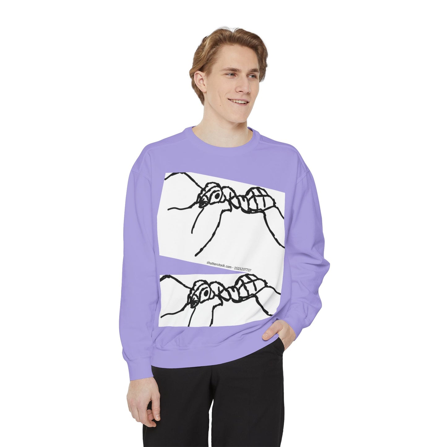 Ant-Inspired Unisex Garment-Dyed Sweatshirt - Unique Nature Lover Gift