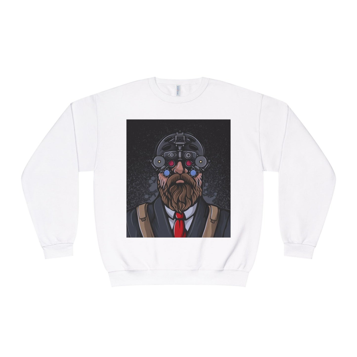 Bearded Warrior Crewneck Sweatshirt - Unisex Graphic Sweatshirt