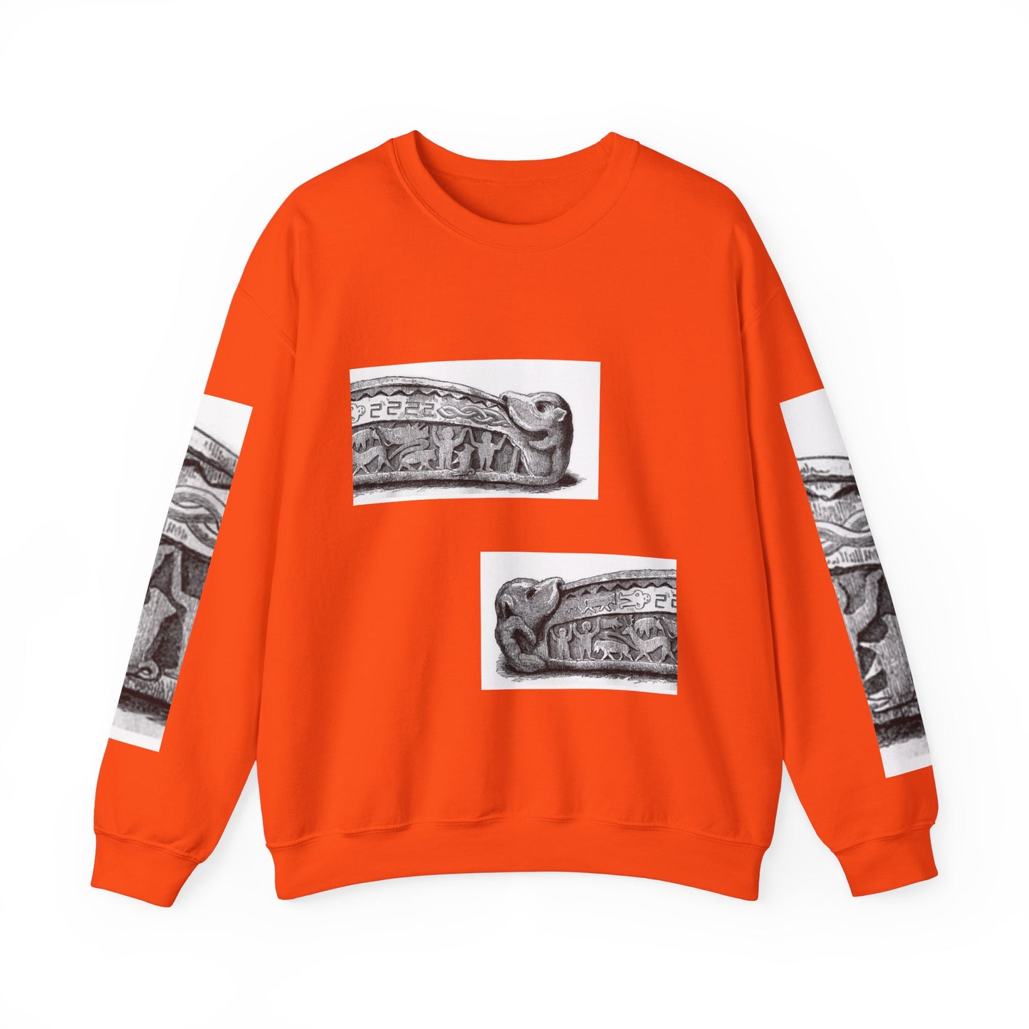 Artistic Unisex Heavy Blend™ Crewneck Sweatshirt - Vintage-Inspired Graphic Design