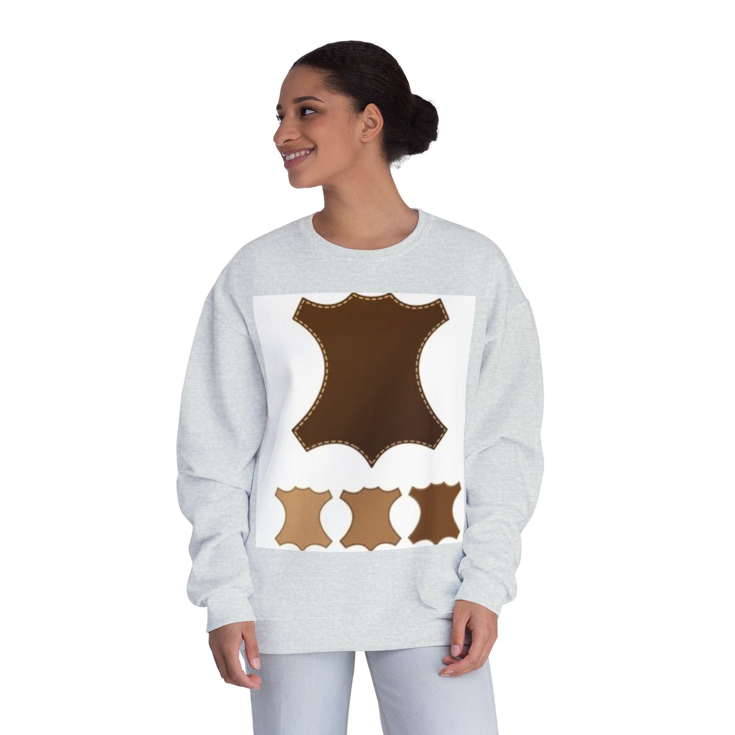 Artisan Leather Pattern Unisex Crewneck Sweatshirt