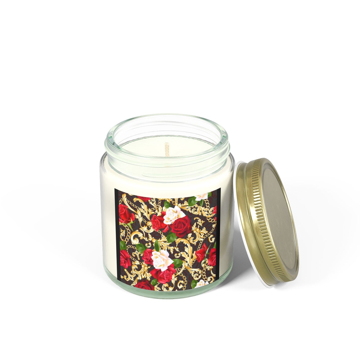 Hand-Poured Coconut Apricot Scented Candle - Relaxing Home Decor for Mindfulness & Self-Care