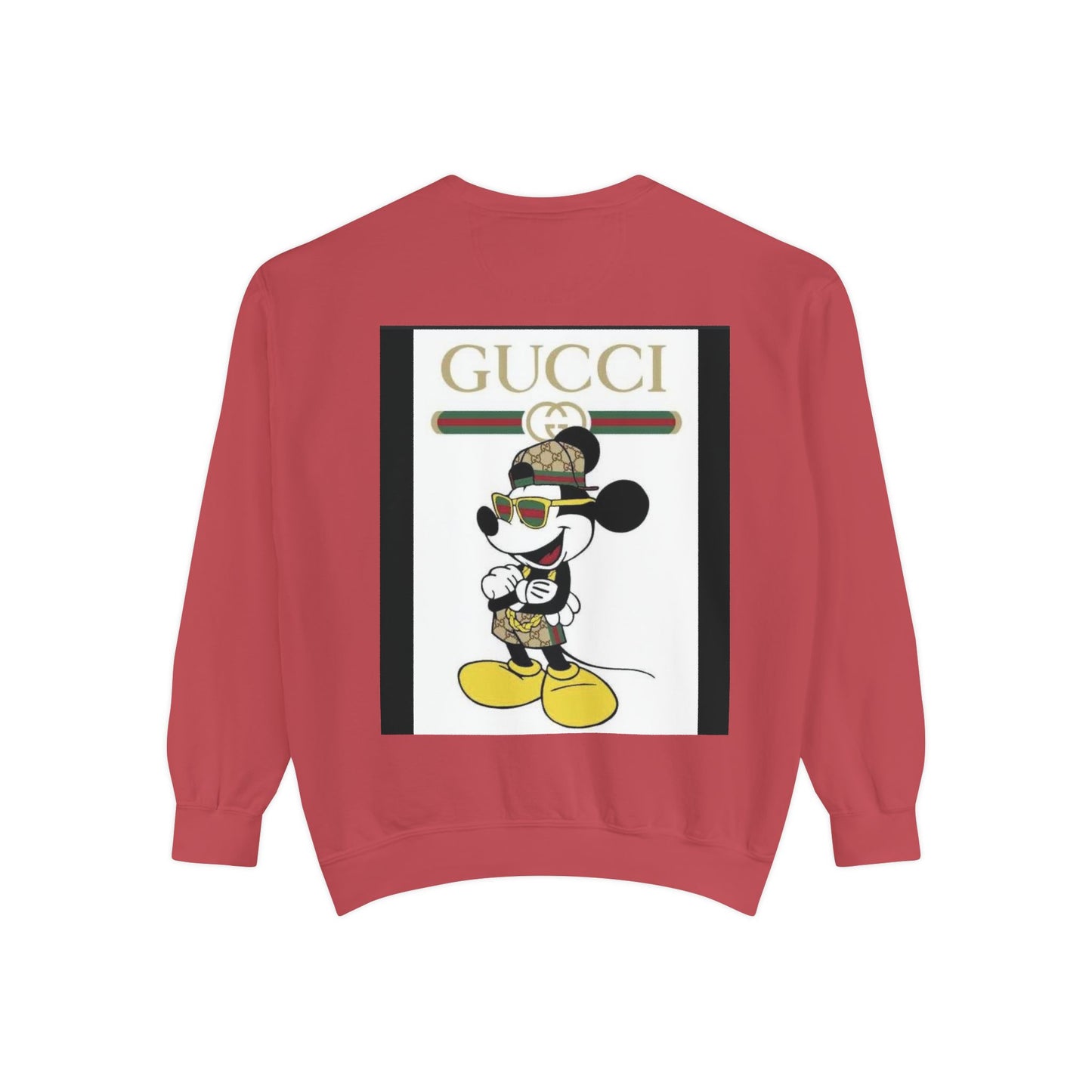 Mickey Mouse Gucci Streetwear Sweatshirt - Unisex Garment-Dyed