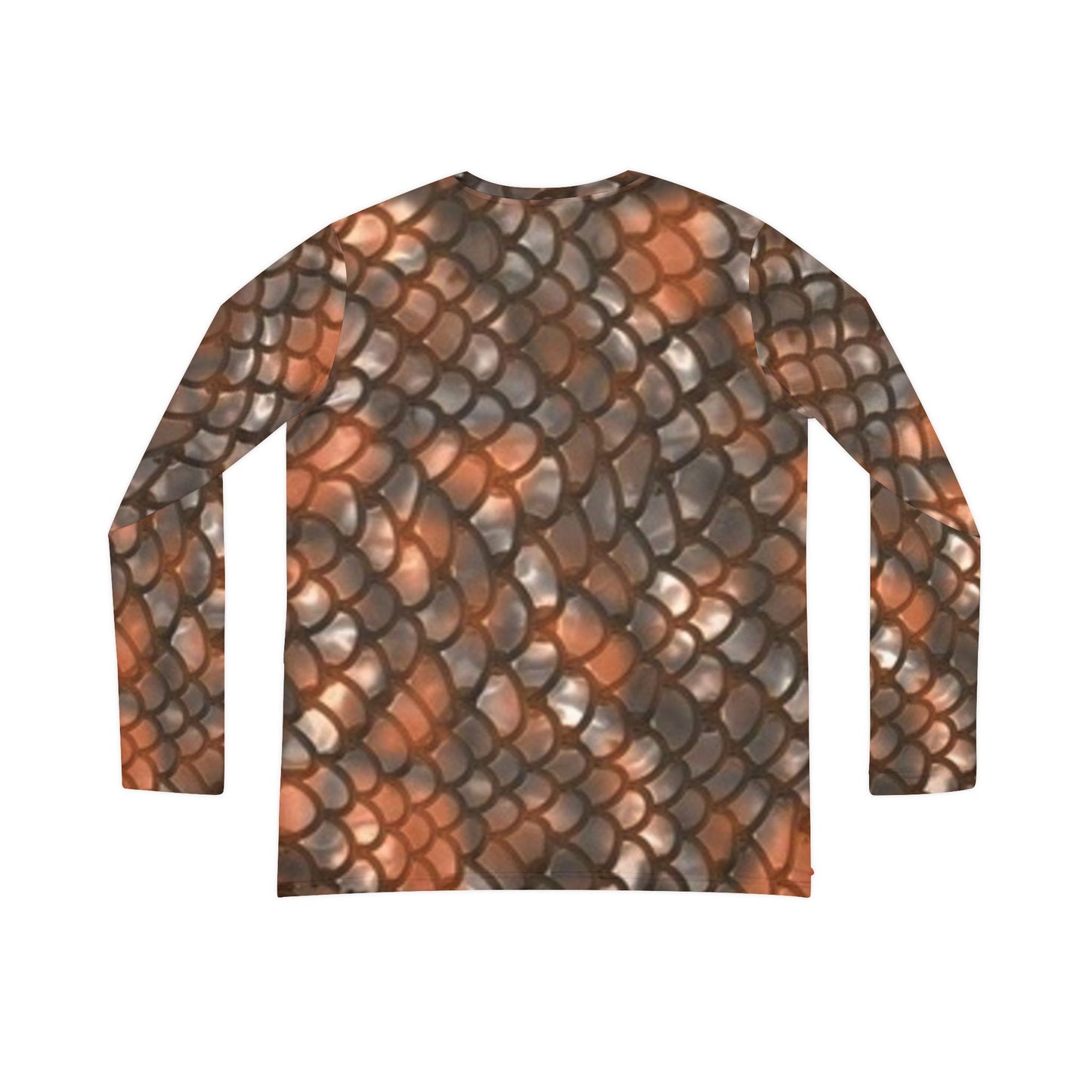 Women's V-Neck Long Sleeve Shirt - Stylish Scales Design for Everyday Wear