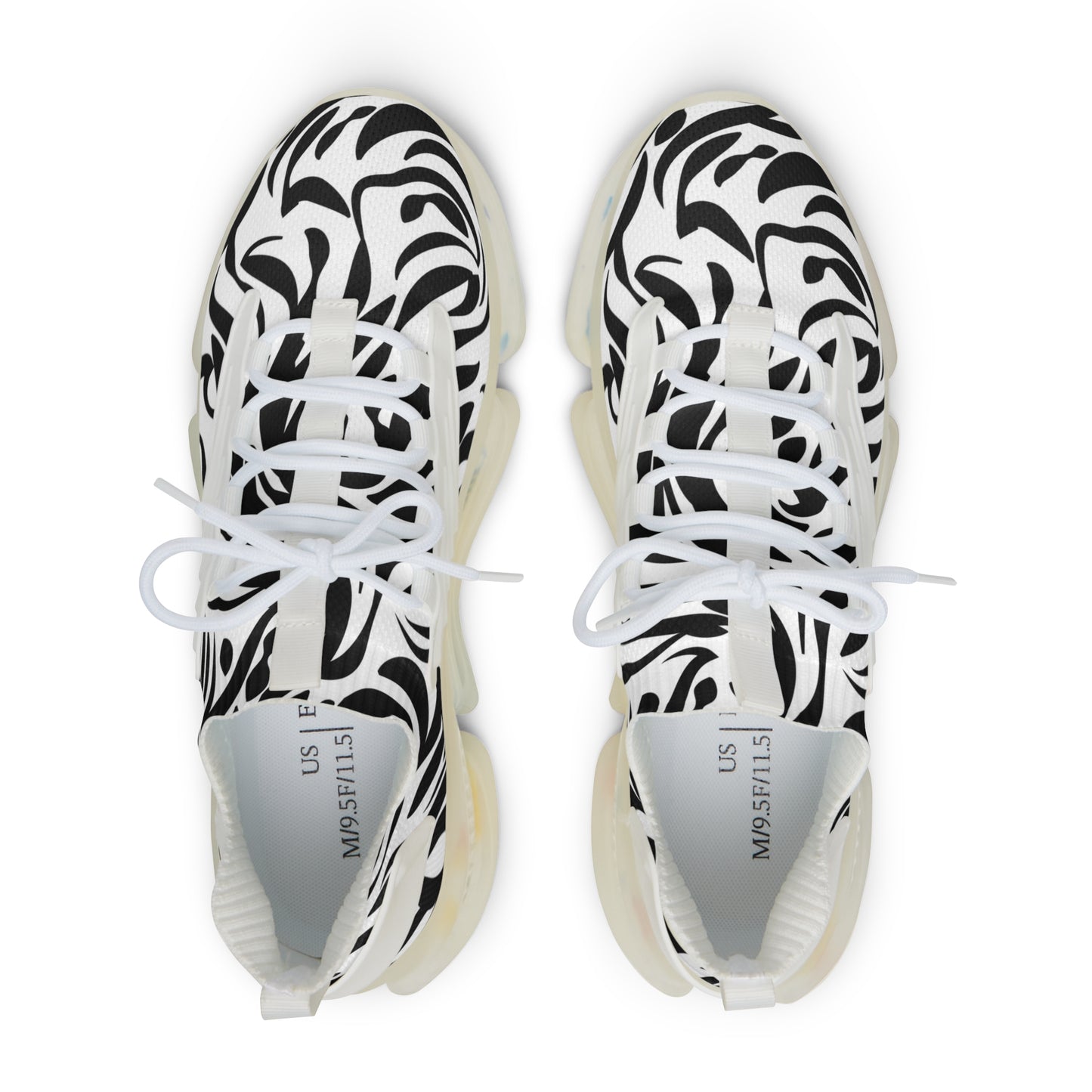 Stylish Zebra Print Men's Mesh Sneakers - Trendy Athletic Footwear for Everyday Wear