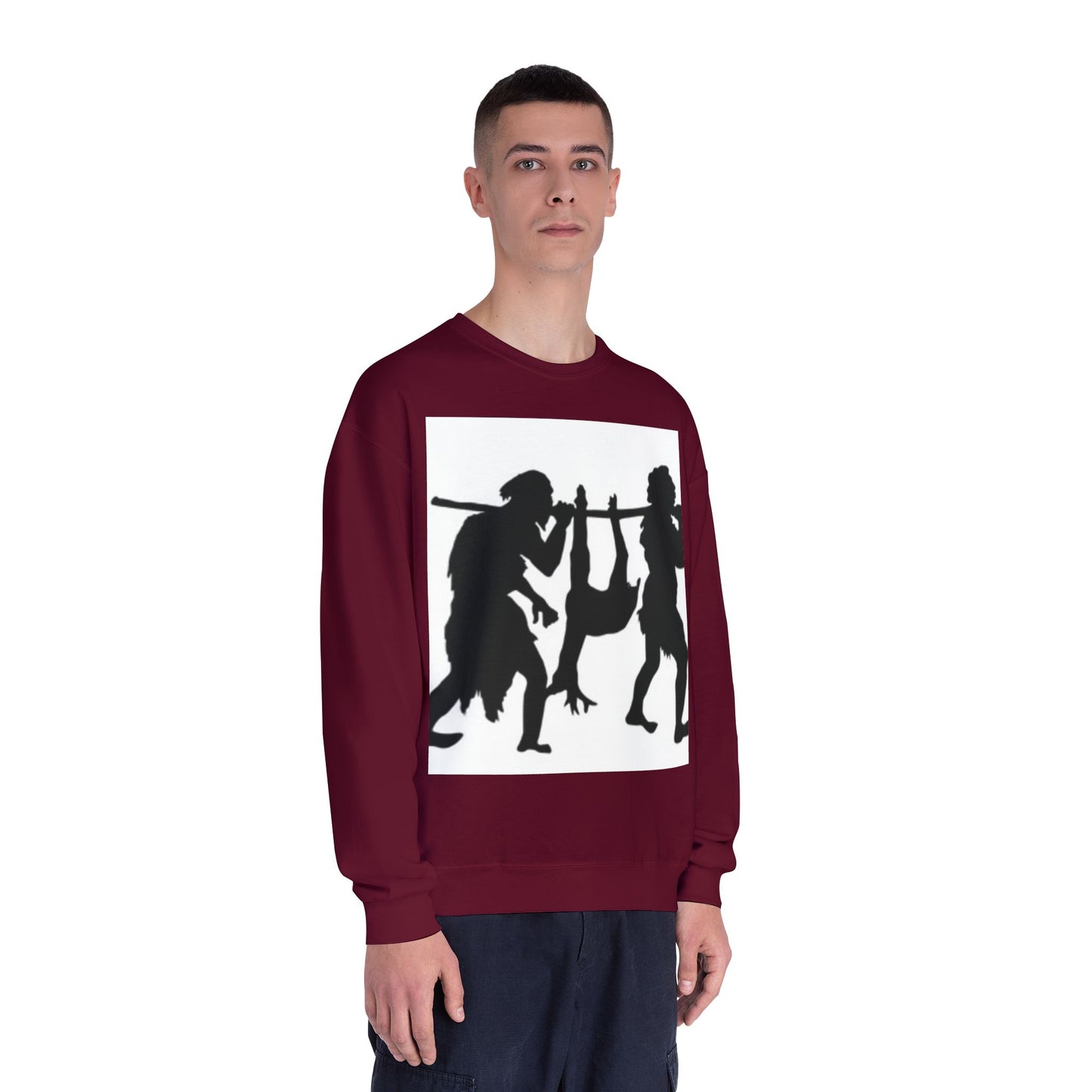 Caveman Humor Unisex Crewneck Sweatshirt - Fun Graphic Design