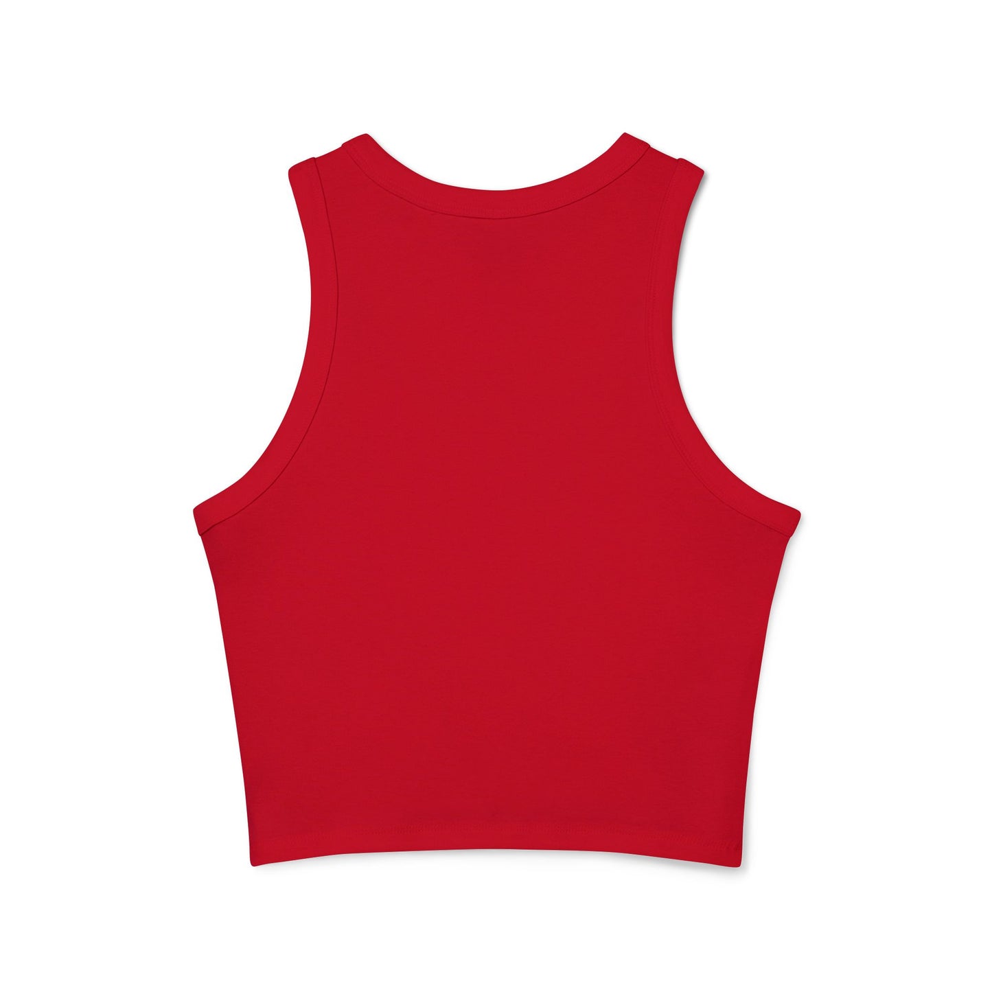 Trendy Women's Micro Rib Racer Tank Top with GUCCI Graphic - Casual Chic Style for Everyday Wear