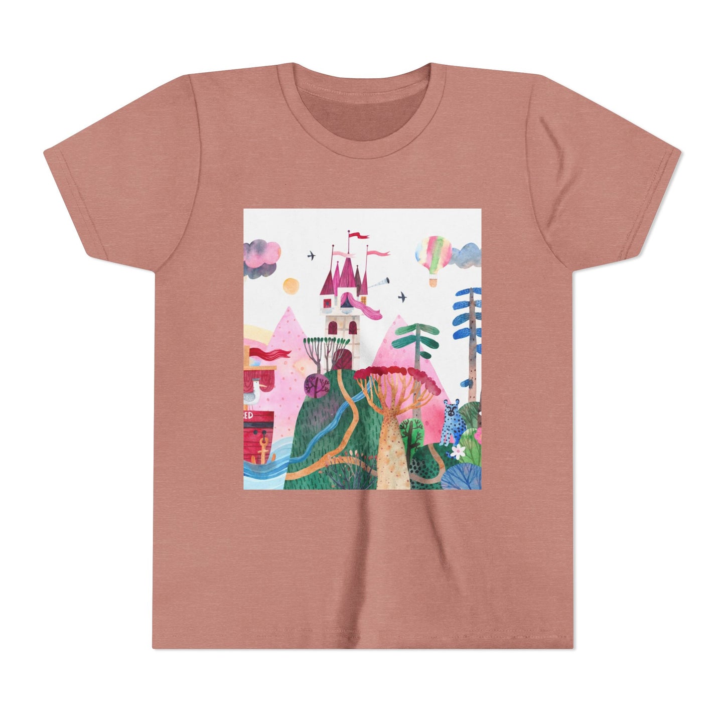 Mermaid Dreams Youth Tee - Cute Short Sleeve T-Shirt for Girls
