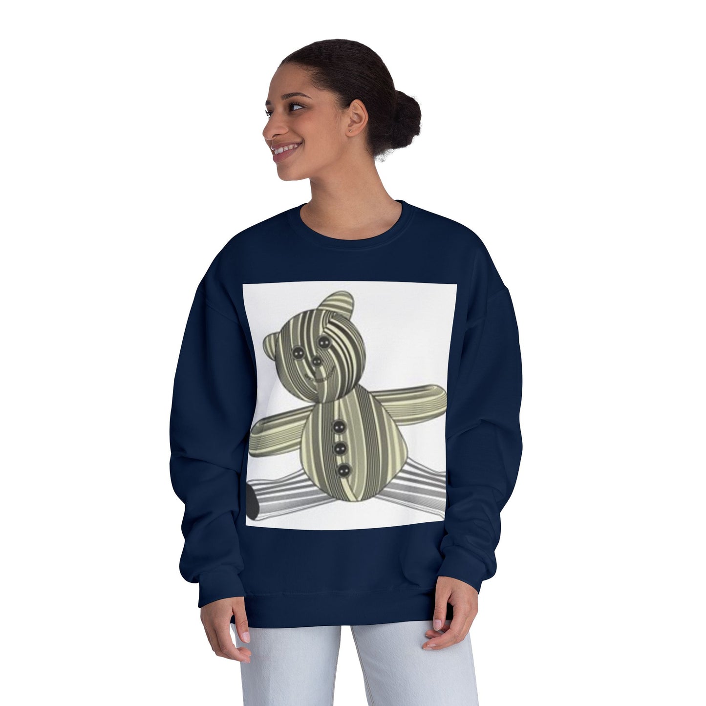 Cozy Teddy Bear Graphic Sweatshirt - Perfect for All Ages