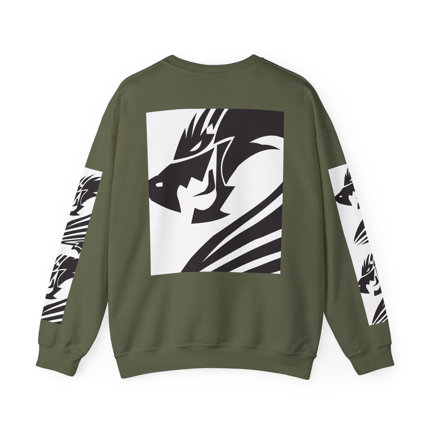 Dragon Graphic Unisex Heavy Blend Sweatshirt - Cozy and Stylish for Fantasy Enthusiasts