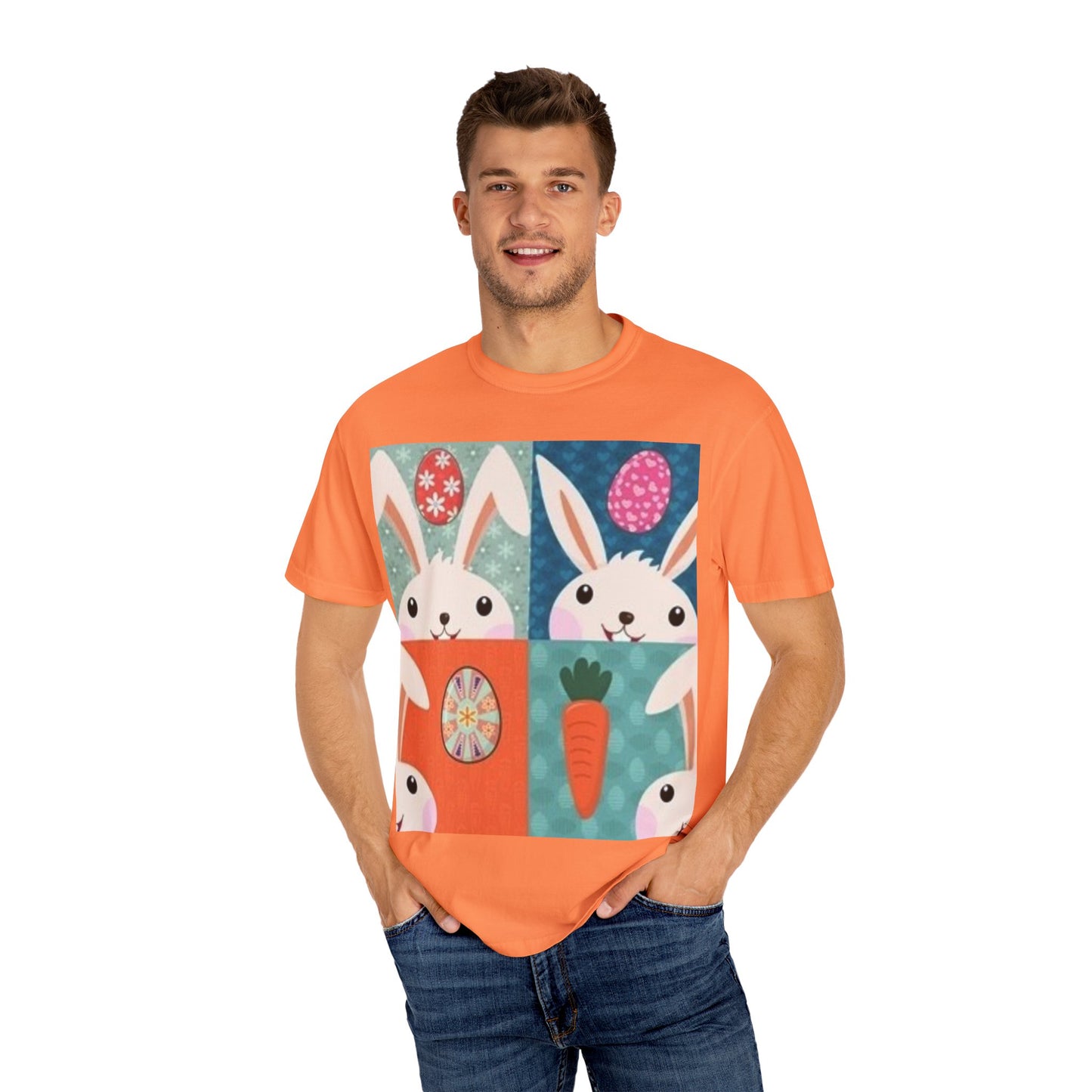 Playful Rabbit Easter T-Shirt for Family Celebrations