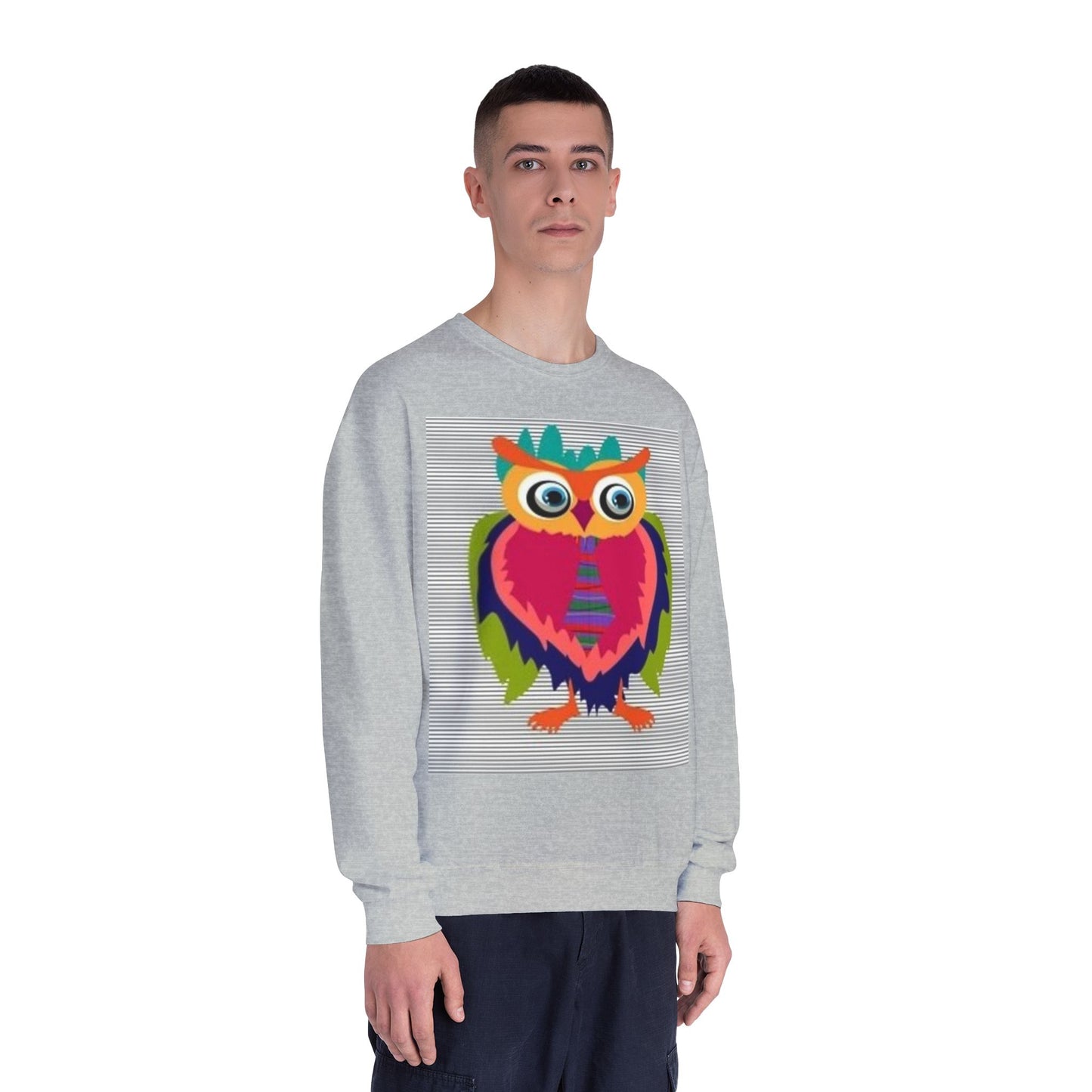 Colorful Owl Sweatshirt - Unisex Crewneck