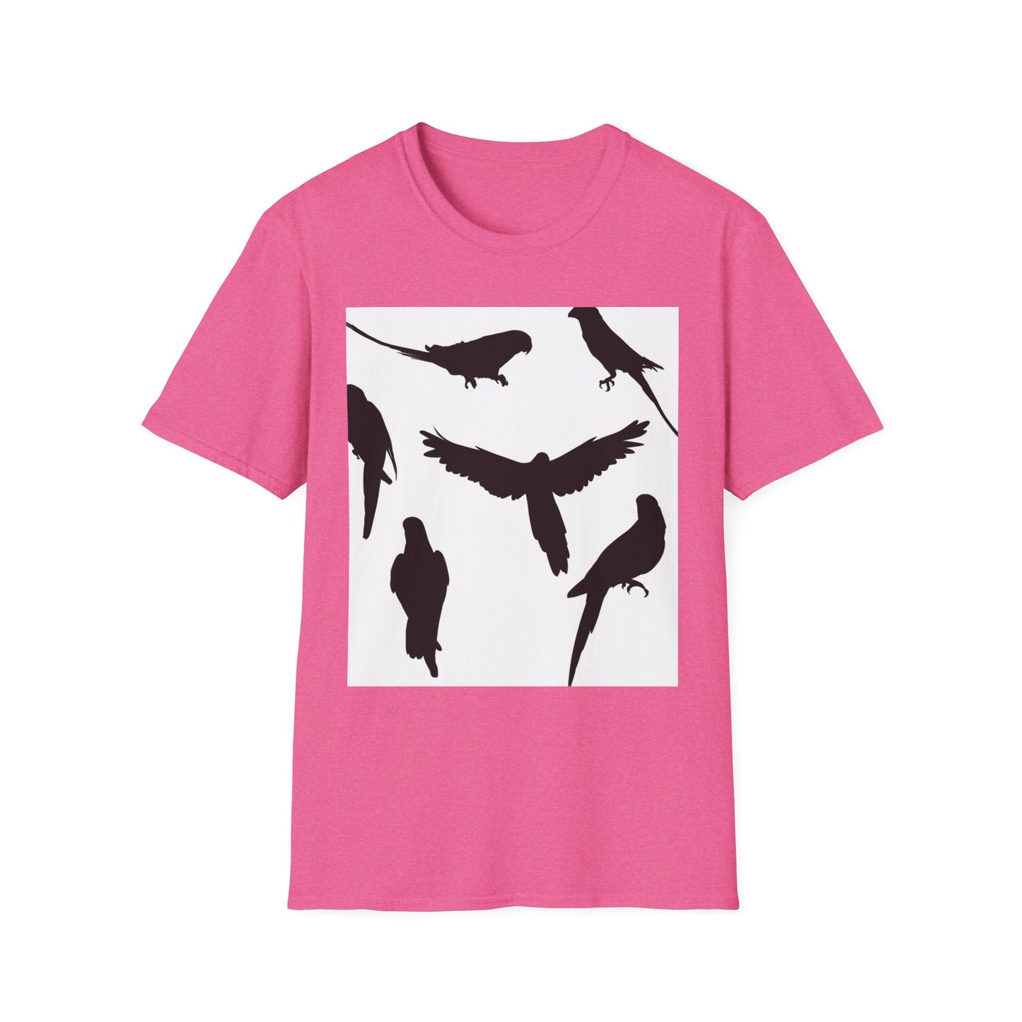 Minimalist Bird Silhouette Unisex Softstyle T-Shirt