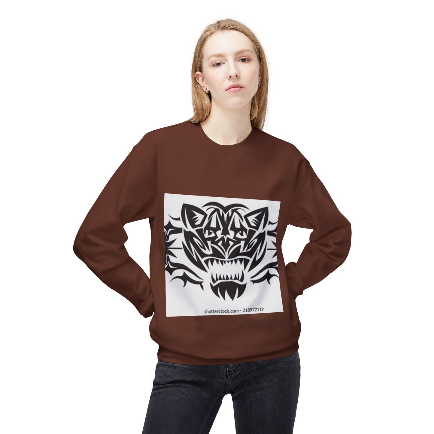 Fierce Tiger Graphic Sweatshirt for Nature Lovers