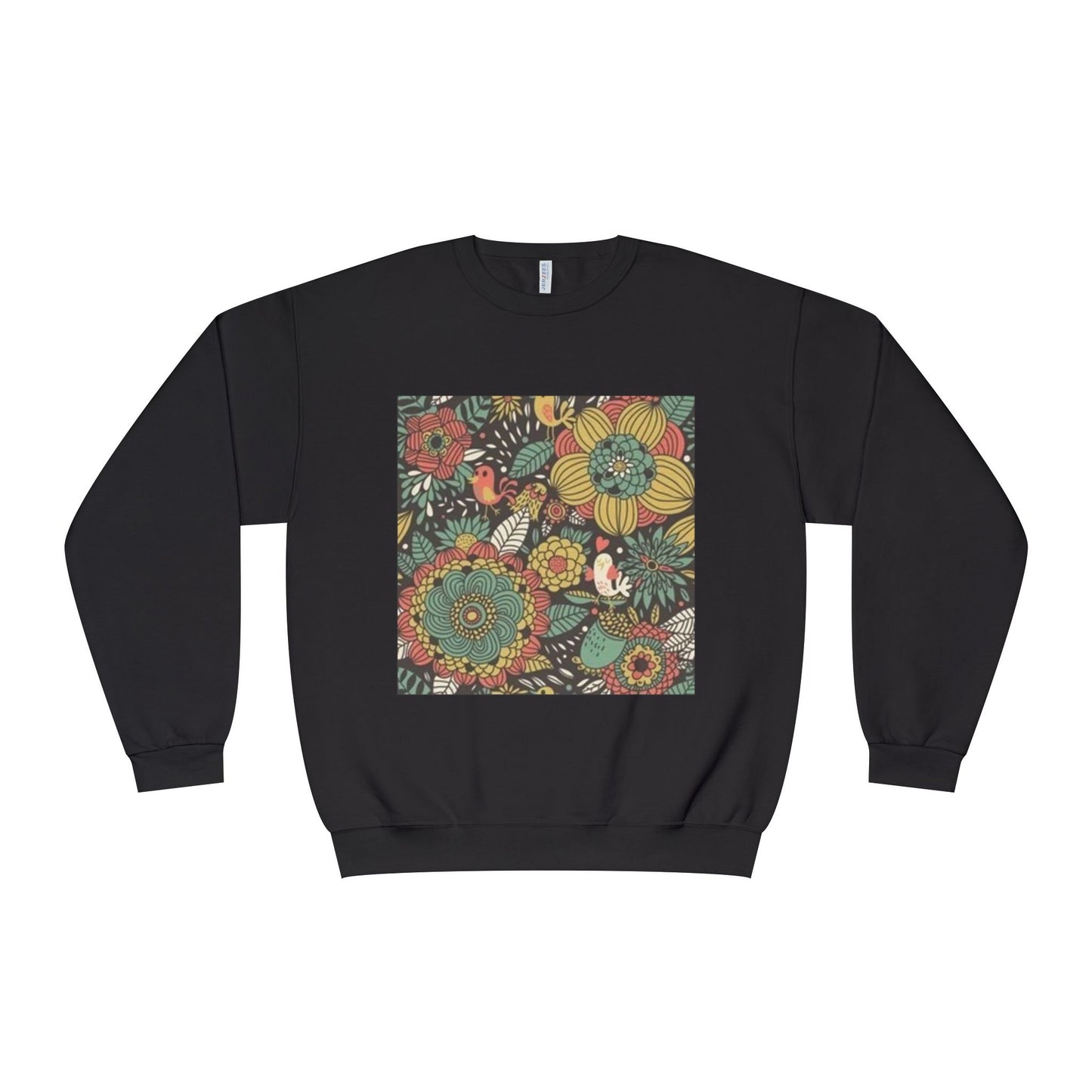 Vibrant Floral Unisex Crewneck Sweatshirt - Cozy Nature-Inspired Apparel