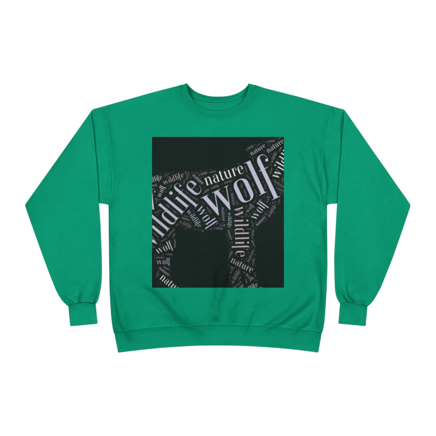 Unisex Eco-Friendly Wolf Graphic Crewneck Sweatshirt - Nature Lover Gift
