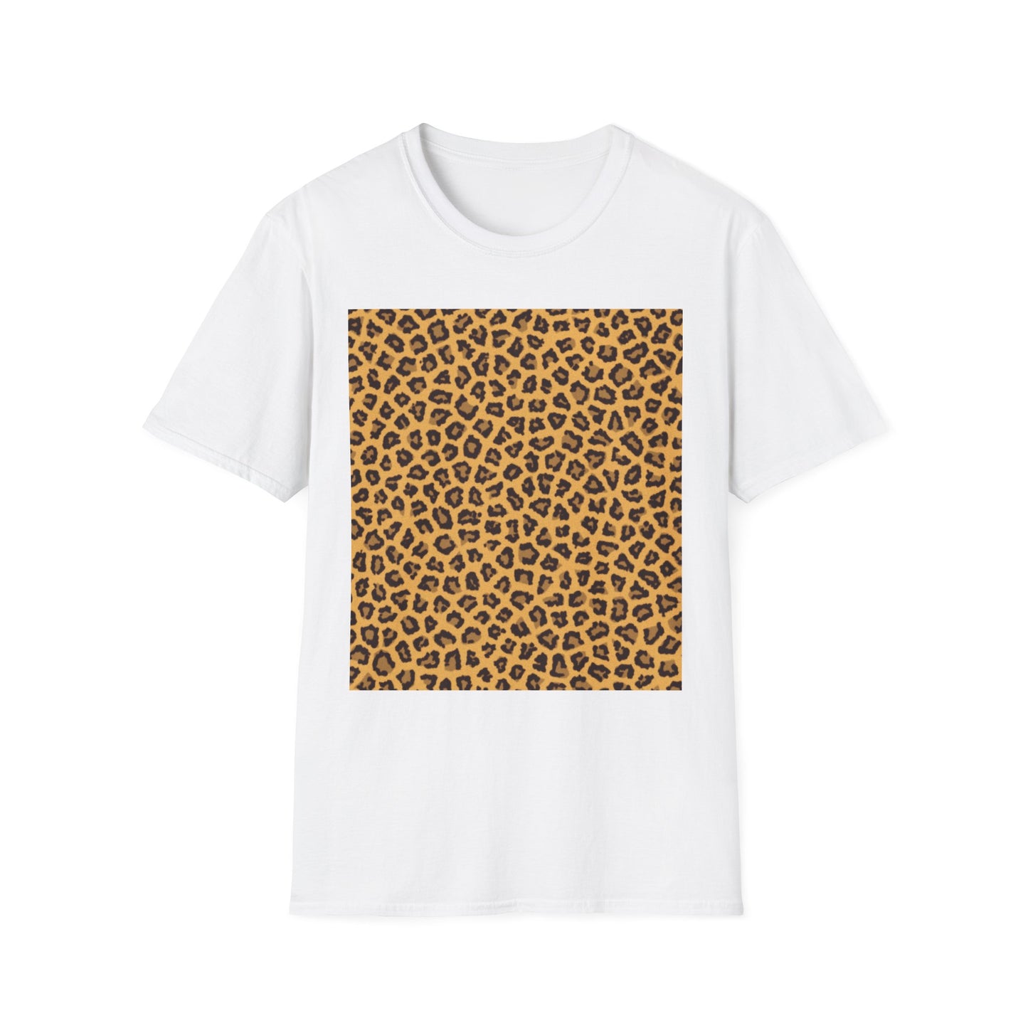 Leopard Print Unisex Softstyle T-Shirt - Trendy Casual Wear