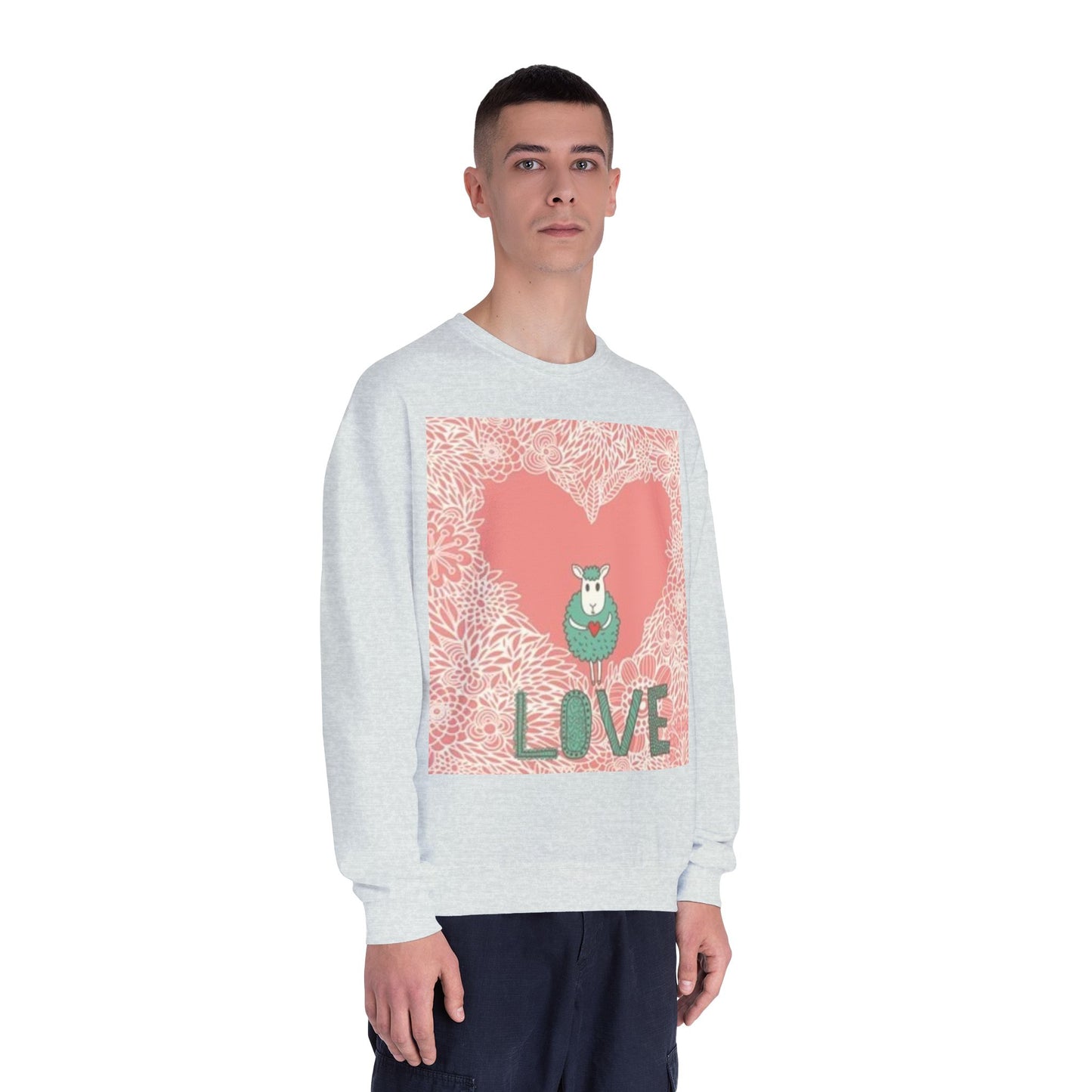 Love-Themed Unisex NuBlend® Crewneck Sweatshirt
