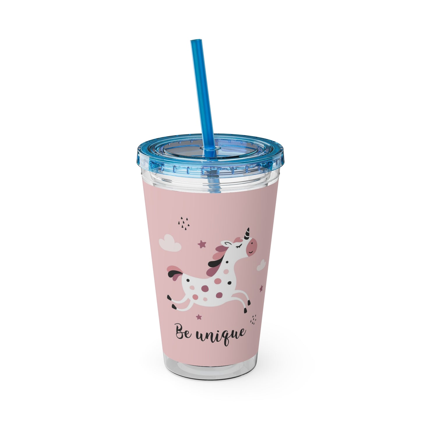 Sunsplash Unicorn Tumbler – 16oz Drinkware with Straw, Perfect for Kids & Unicorn Lovers