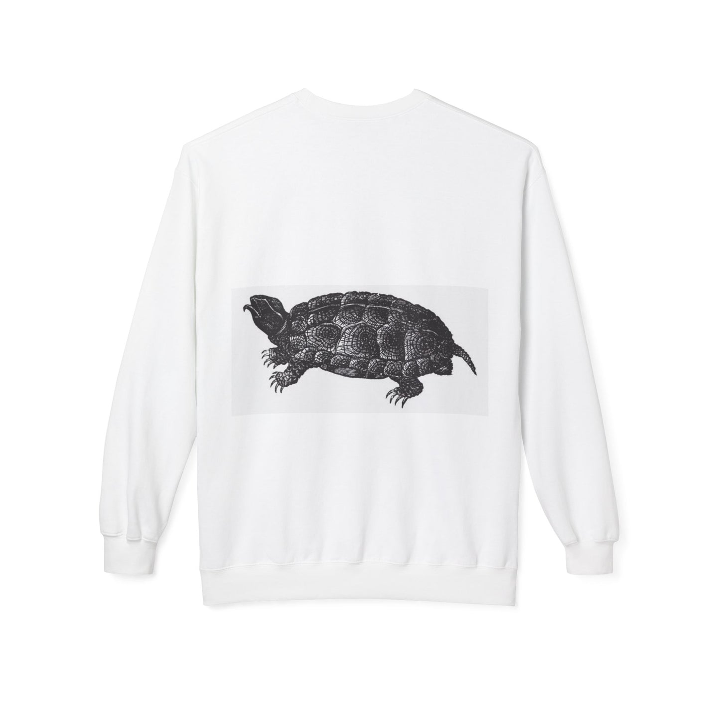 Turtle Design Unisex Fleece Crewneck Sweatshirt - Chill Vibes, Perfect Gift for Nature Lovers