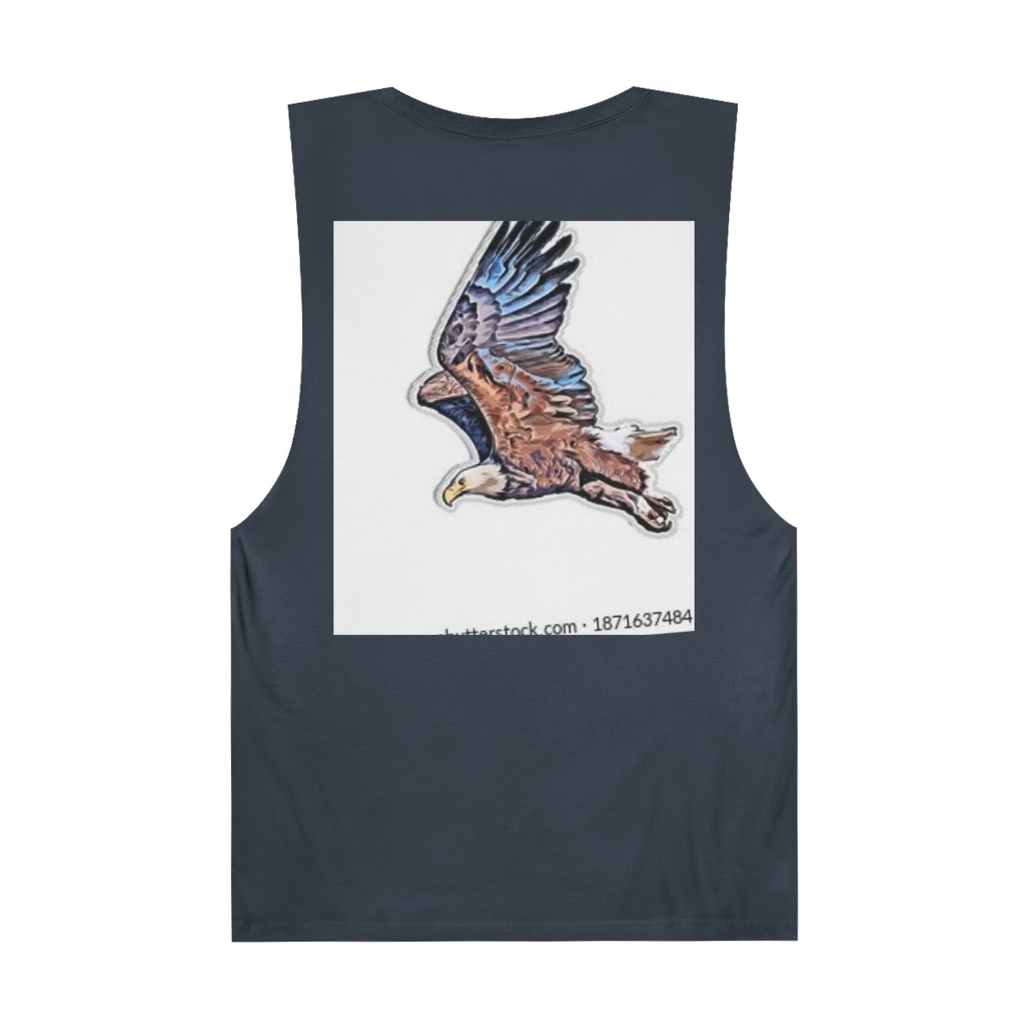 Unisex Artistic Spiderweb & Eagle Tank Top - Unique Graphic Sleeveless Tee for Nature Lovers