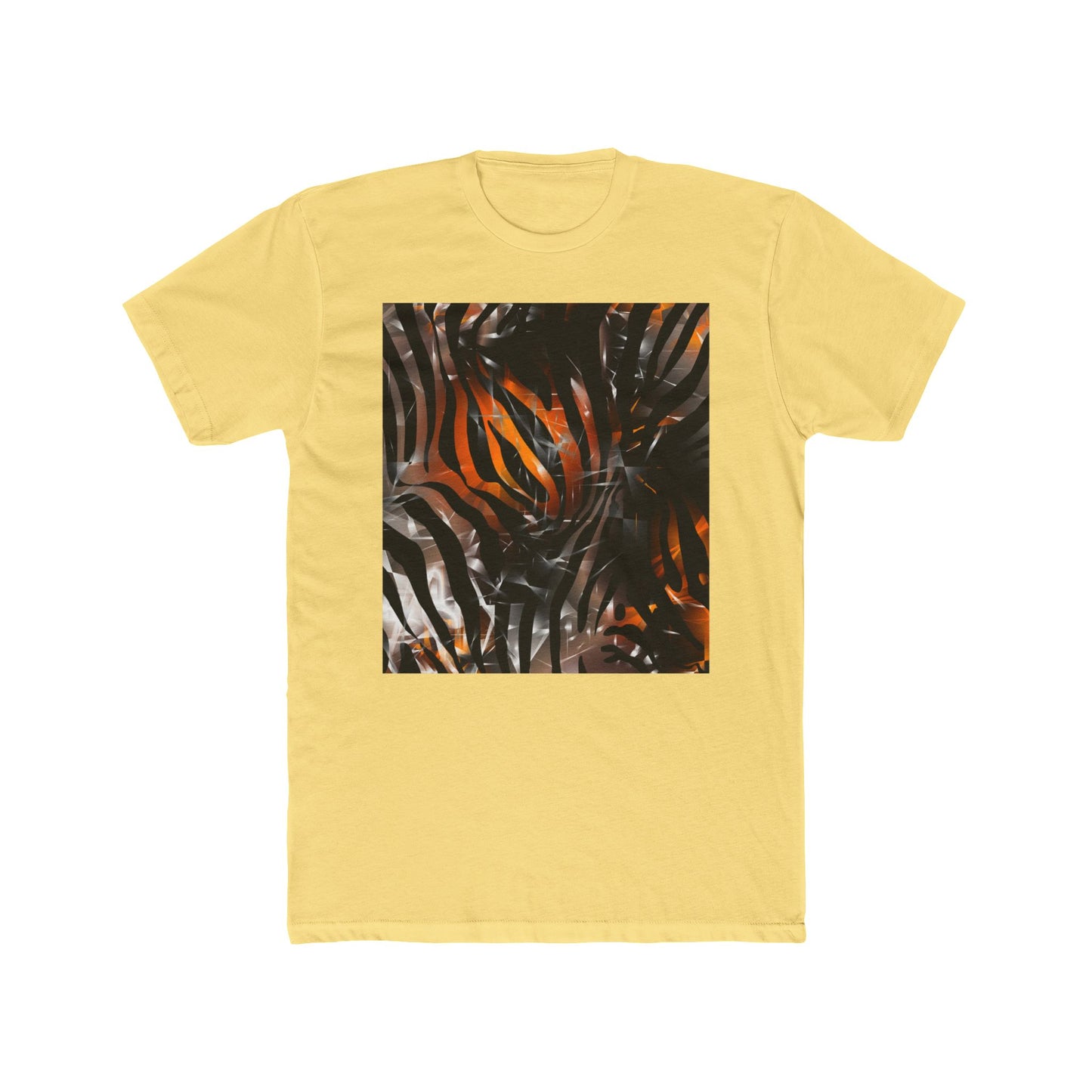 Abstract Jungle Unisex Cotton Crew Tee - Trendy Graphic Shirt for Nature Lovers