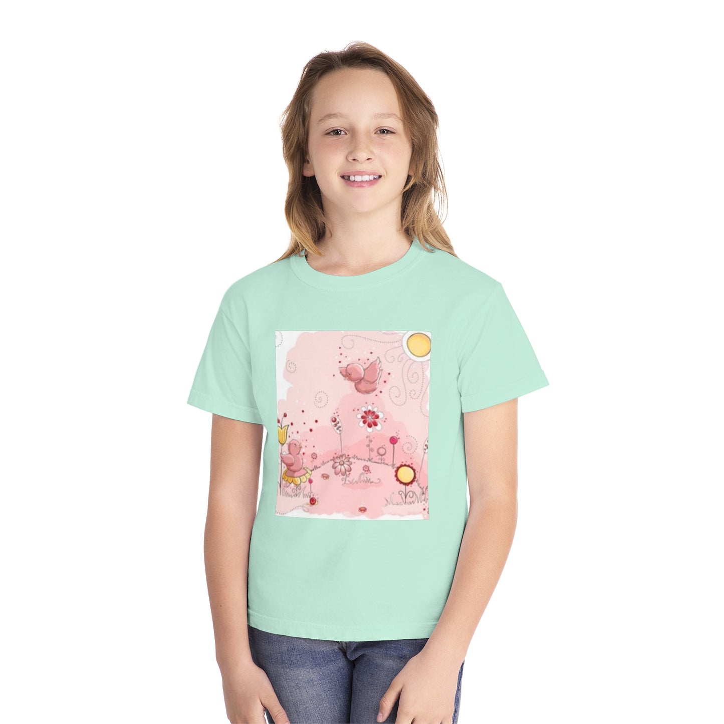 Fun Dinosaur Youth Midweight Tee for Boys and Girls - Perfect for Play and Adventures