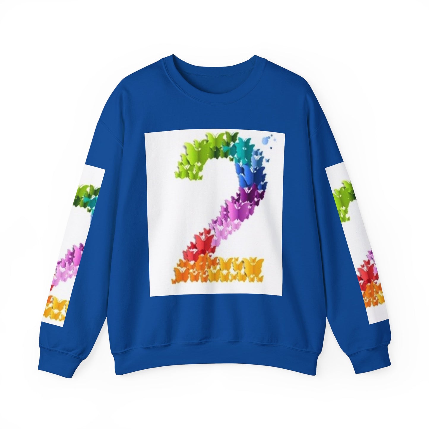 Colorful Floral Number 2 Sweatshirt for Celebrations