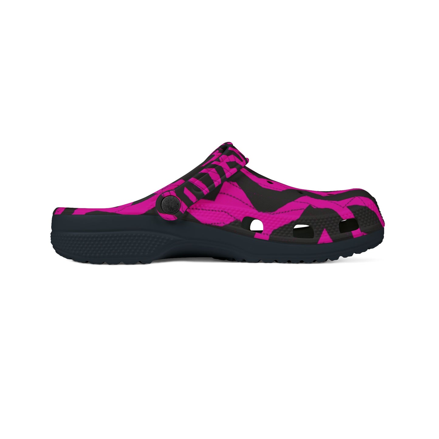 Trendy Pink Zebra Clogs - EVA Foam Rubber Shoes for Comfort & Style