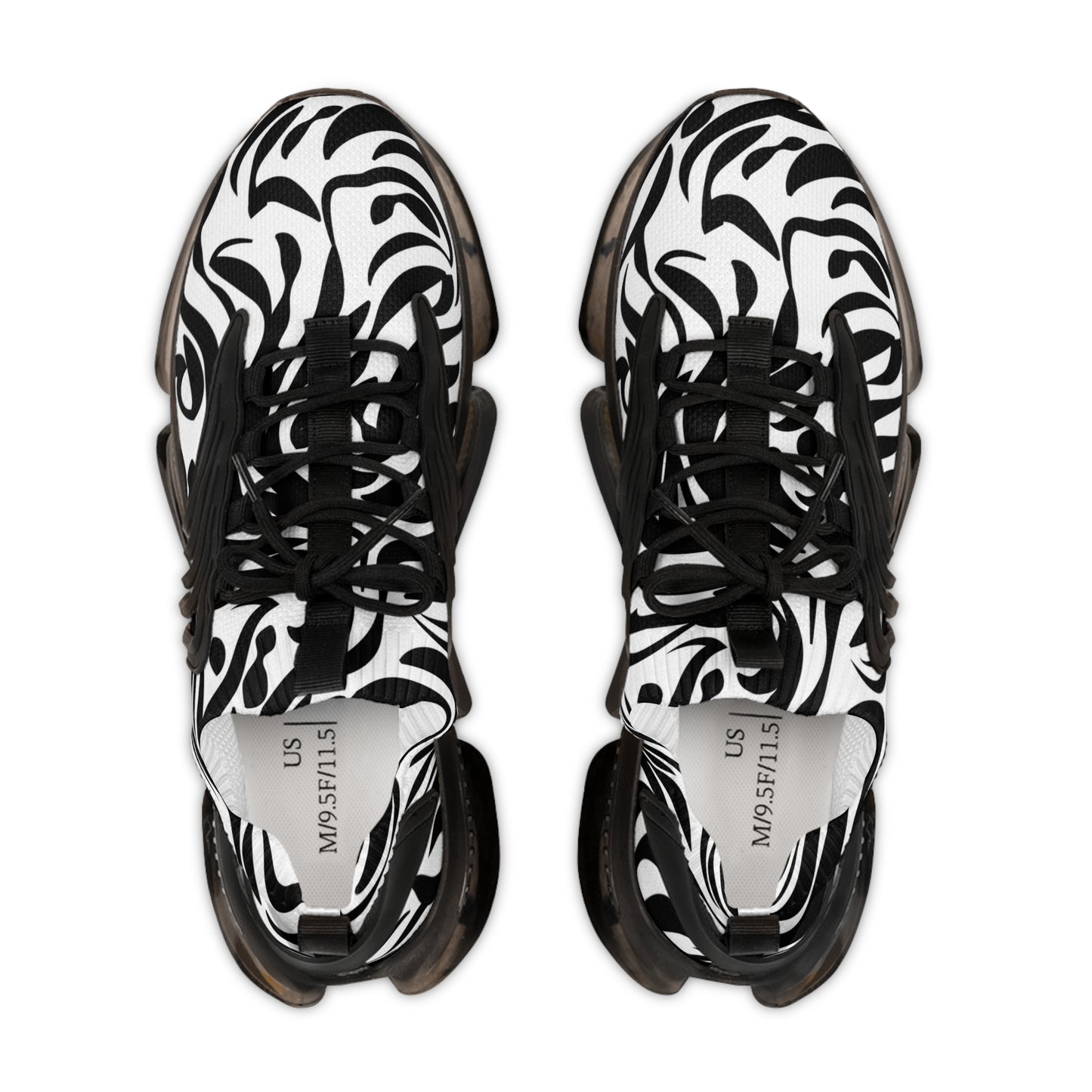 Stylish Zebra Print Men's Mesh Sneakers - Trendy Athletic Footwear for Everyday Wear