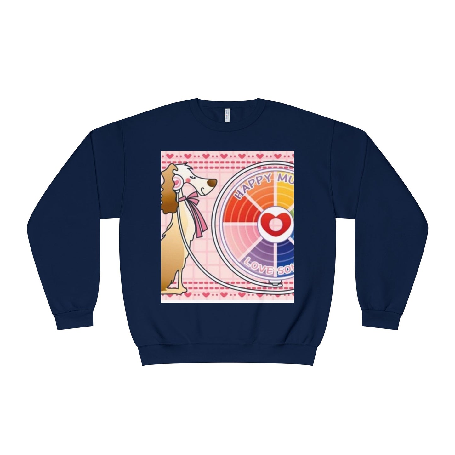 Happy Mood Love Sound Unisex Crewneck Sweatshirt