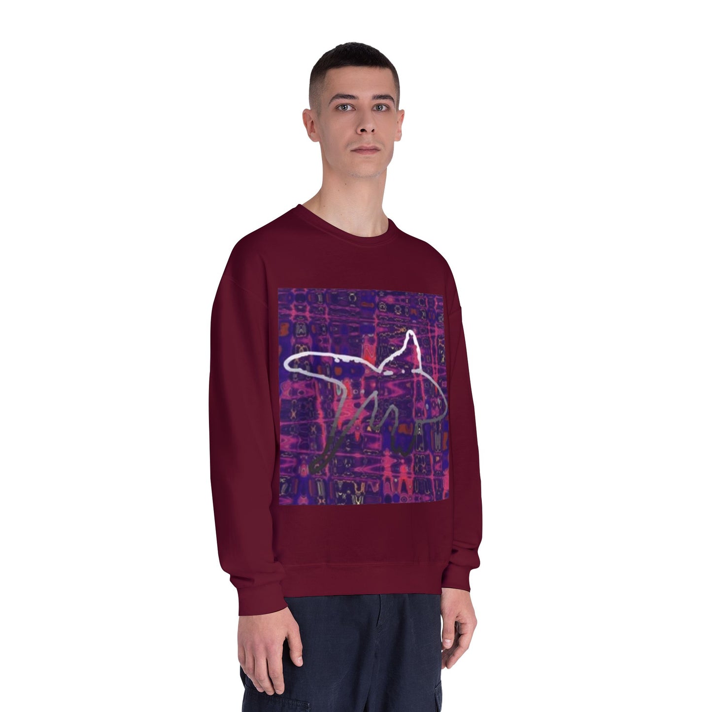 Artistic Crewneck Sweatshirt - Unisex Abstract Design for Cozy Comfort
