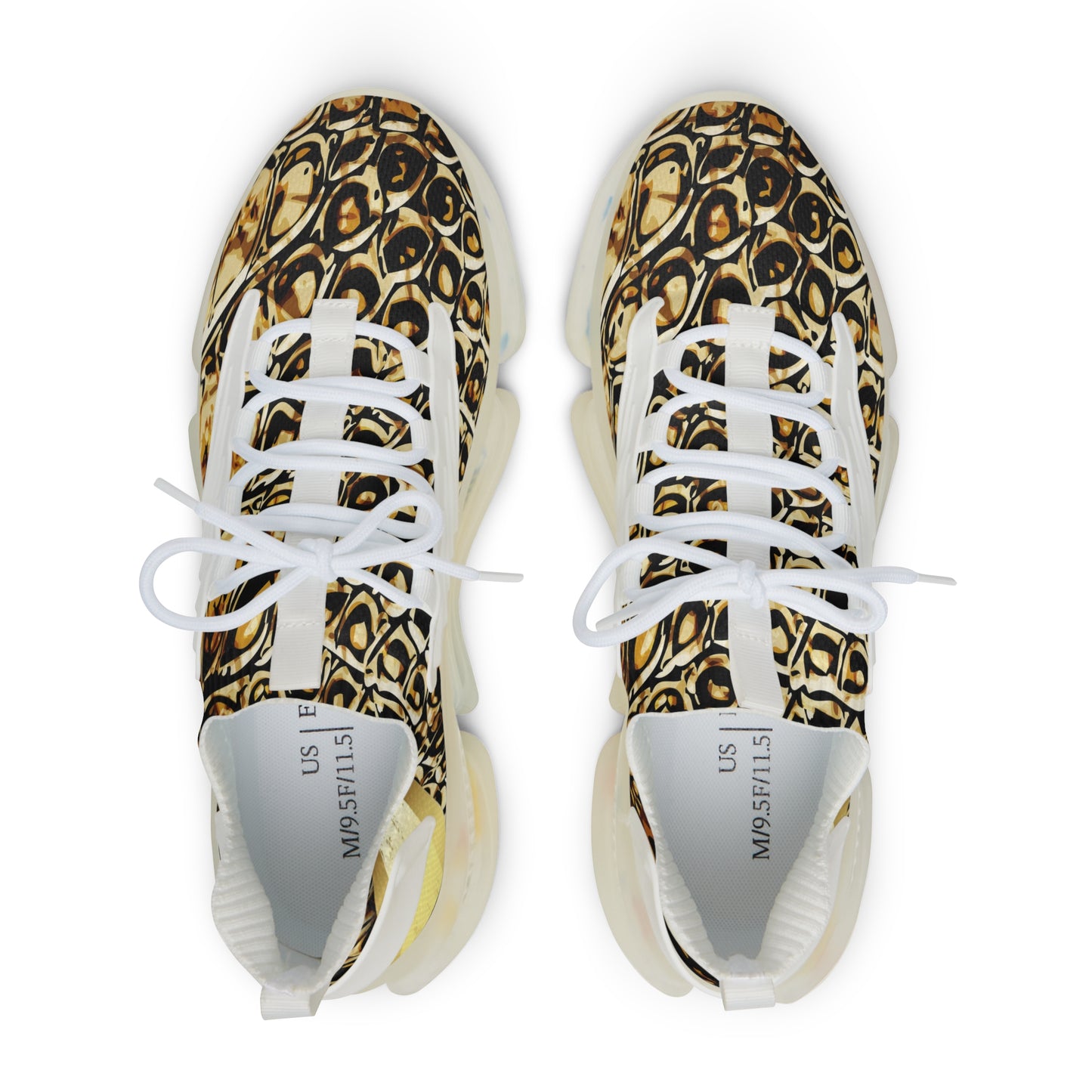 Stylish Men's Mesh Sneakers with Unique Print - Comfort & Fashion in Every Step