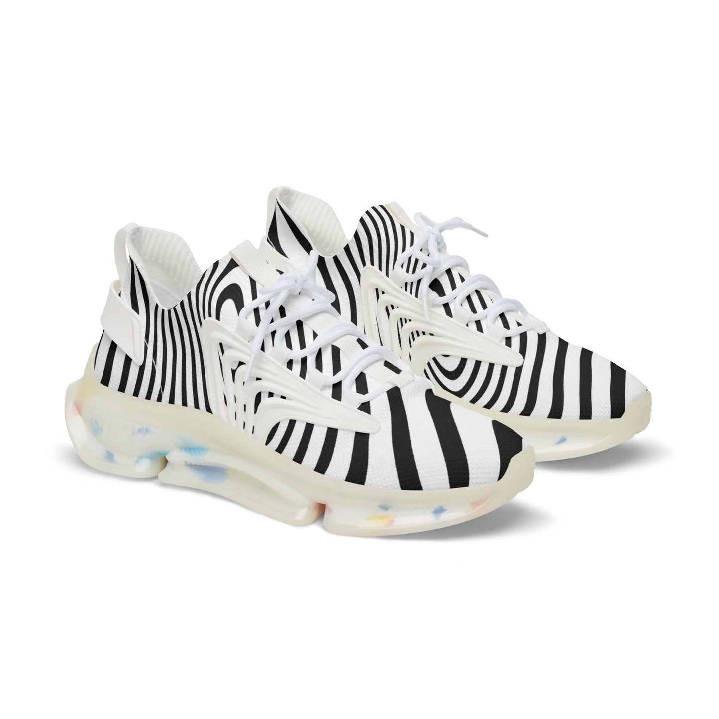 Men's Zebra Striped Mesh Sneakers - Stylish & Breathable Footwear for Every Occasion
