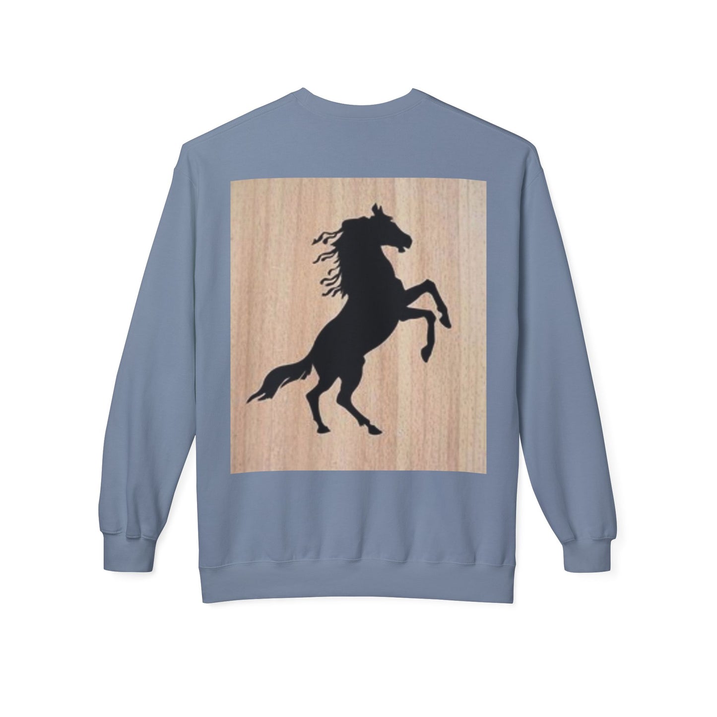Equestrian Silhouette Fleece Sweatshirt - Perfect for Horse Lovers