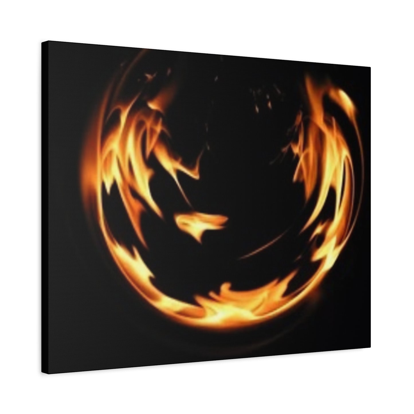 Fire Swirl Matte Canvas Art - Stretched 1.25" Gallery Wrap