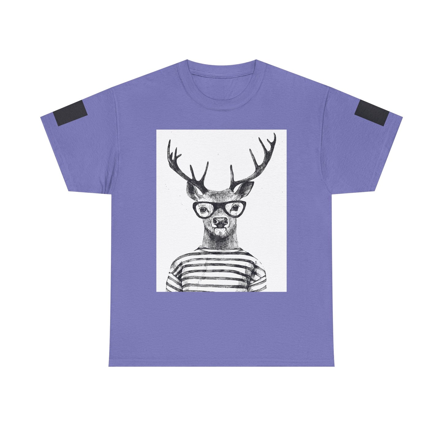 Cool Vintage Deer Graphic Unisex Heavy Cotton Tee